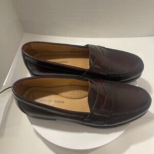Johnston‎ & Murphy Hayes Penny Loafer, Men's Sz 11.5M Burgundy Leather 15-1093